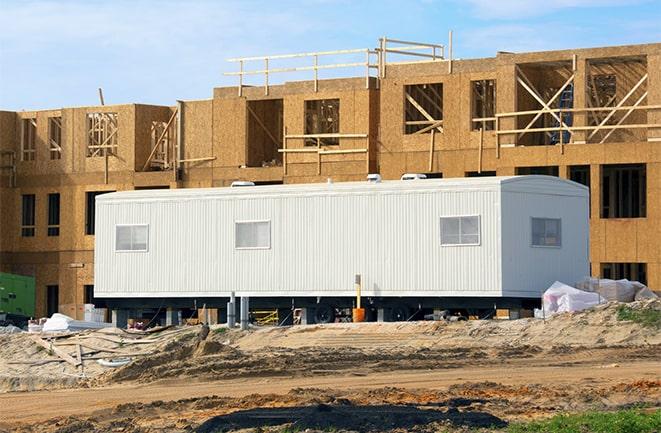 office trailers for rent at a construction site in Los Alamos